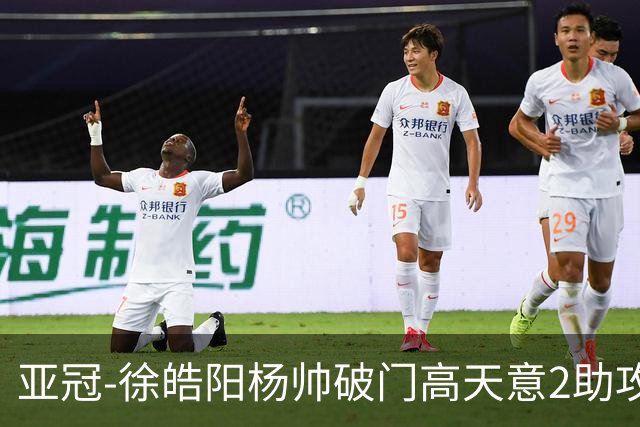 亚冠-徐皓阳杨帅破门高天意2助攻 申花2-1淡滨尼流浪者
